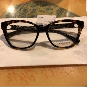 Coach Brown Tortoise Glasses NWT